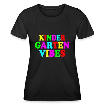 kindergarten vibes - T-shirt sport Femme - noir - Devant - AI Model Female 172 light (172cm)