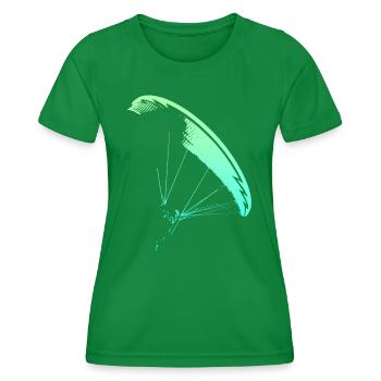 Gleitschirmflieger Nova CP - Frauen Funktions-T-Shirt - Kelly Green - Vorne - AI Model Female 172 dark (172cm)