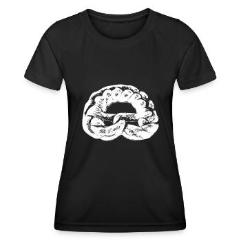 Vintage Laugenbreze - Frauen Funktions-T-Shirt - Schwarz - Vorne - AI Model Female 172 light (172cm)