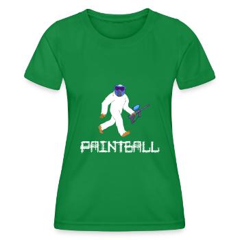 paintball gotcha joueur de paintball - T-shirt sport Femme - vert - Devant - AI Model Female 172 dark (172cm)