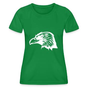 Clever vintage raven head - Women's Functional T-Shirt - kelly green - Front - AI Model Female 172 dark (172cm)