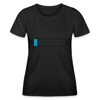 plaque europe_g1 - T-shirt sport Femme - noir - Devant - AI Model Female 172 light (172cm)