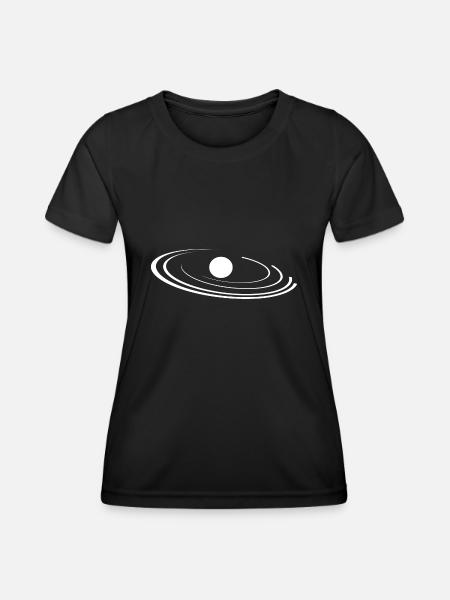 Theoretische Planeten Sonnen Umlaufbahnen - Frauen Funktions-T-Shirt - Schwarz