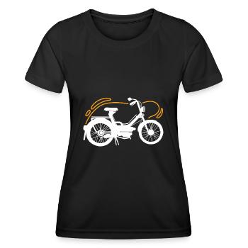 Mofa - Frauen Funktions-T-Shirt - Schwarz - Vorne - AI Model Female 172 light (172cm)