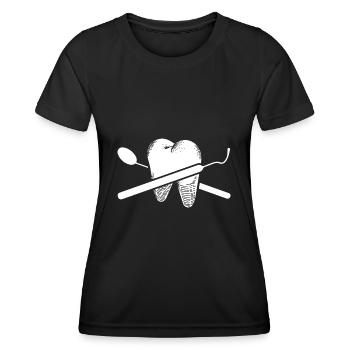 Zahnarzt - Frauen Funktions-T-Shirt - Schwarz - Vorne - AI Model Female 172 light (172cm)