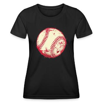 Baseball - Frauen Funktions-T-Shirt - Schwarz - Vorne - AI Model Female 172 light (172cm)