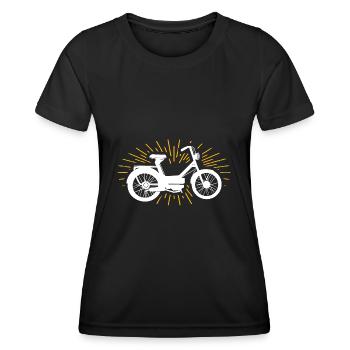 Mofa - Frauen Funktions-T-Shirt - Schwarz - Vorne - AI Model Female 172 light (172cm)