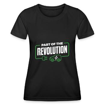 Electric - Women's Functional T-Shirt - black - Front - AI Model Female 172 light (172cm)