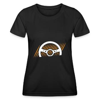 Instructeur de conduite - T-shirt sport Femme - noir - Devant - AI Model Female 172 light (172cm)