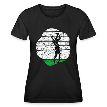 Golf voiturette de golf Golf sur terrain de golf - T-shirt sport Femme - noir - Devant - AI Model Female 172 light (172cm)