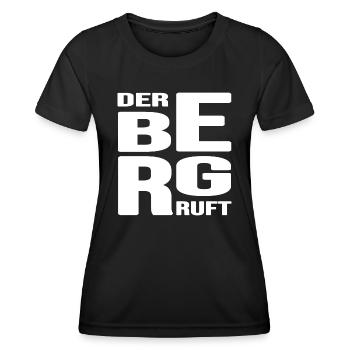 Bergsteiger Seilschaft Bergwandern Bergfex - Frauen Funktions-T-Shirt - Schwarz - Vorne - AI Model Female 172 light (172cm)