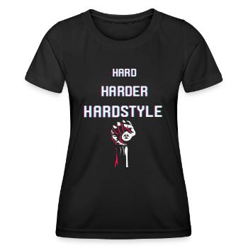 Hard Harder Hardstyle | Army of Hardstyle - Women's Functional T-Shirt - black - Front - AI Model Female 172 light (172cm)