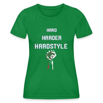 Hard Hardstyle | Armée de Hardstyle - T-shirt sport Femme - vert - Devant - AI Model Female 172 dark (172cm)