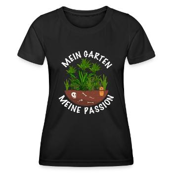 Hobbygärtnerin Garten - Frauen Funktions-T-Shirt - Schwarz - Vorne - AI Model Female 172 light (172cm)