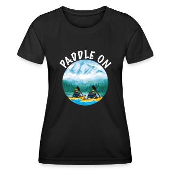 Kayak en kayak d’eau vive ou kayak de lac - T-shirt sport Femme - noir - Devant - AI Model Female 172 light (172cm)