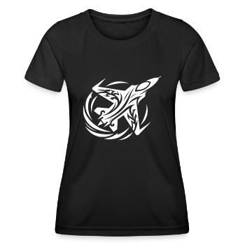 Model Airplane Remote Controlled Fighter Aircraft - Women's Functional T-Shirt - black - Front - AI Model Female 172 light (172cm)