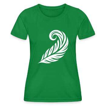 Stylo à encre incurvé - T-shirt sport Femme - vert - Devant - AI Model Female 172 dark (172cm)