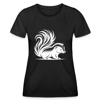 Bébé mouffette câlin - T-shirt sport Femme - noir - Devant - AI Model Female 172 light (172cm)
