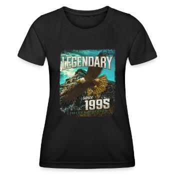 Legendary since 1995 - Women's Functional T-Shirt - black - Front - AI Model Female 172 light (172cm)