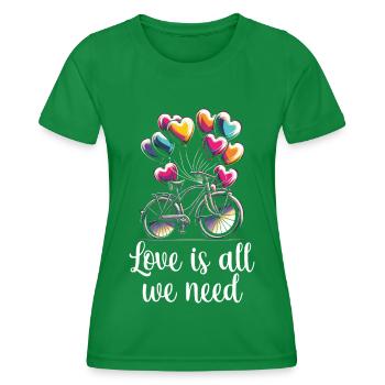 Paroles Mélomanes Auteurs-compositeurs Festival de musique - T-shirt sport Femme - vert - Devant - AI Model Female 172 dark (172cm)