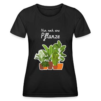 Nur noch eine Pflanze - Frauen Funktions-T-Shirt - Schwarz - Vorne - AI Model Female 172 light (172cm)