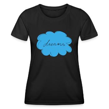 Dreams - Frauen Funktions-T-Shirt - Schwarz - Vorne - AI Model Female 172 light (172cm)
