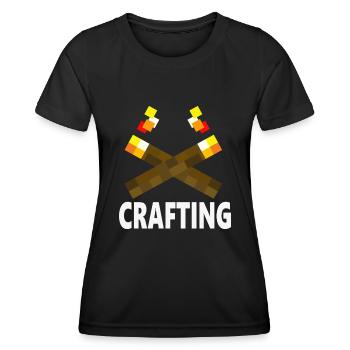 Artisanat Artisanat Gaming Nerd Gammers Gaming Funny - T-shirt sport Femme - noir - Devant - AI Model Female 172 light (172cm)