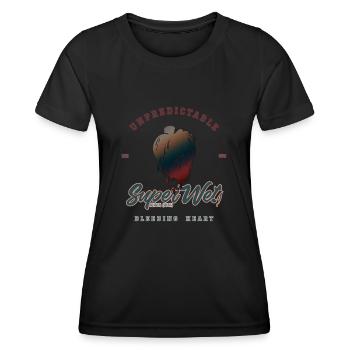 Unpredictable bleeding heart (Clean Style) - Women's Functional T-Shirt - black - Front - AI Model Female 172 light (172cm)