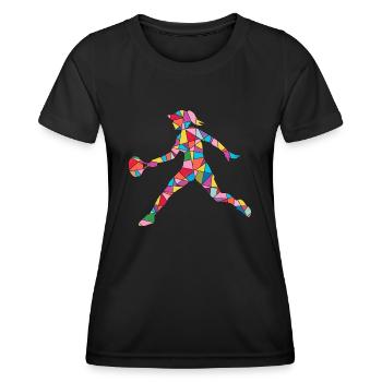 Tennis Players Tennis Coaches Girls Tennis Players - Women's Functional T-Shirt - black - Front - AI Model Female 172 light (172cm)