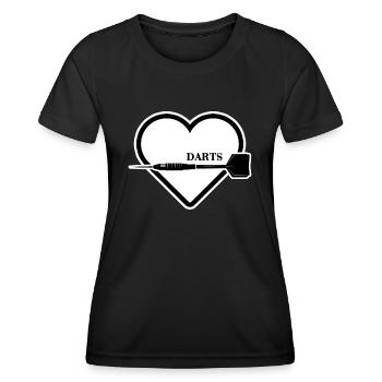 Dart Dart Dart Legend Dartboard - Women's Functional T-Shirt - black - Front - AI Model Female 172 light (172cm)