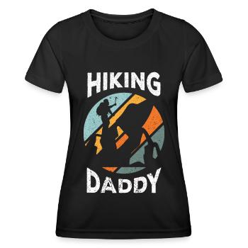 Klettern Kletterer Berge Kletterwand Kletterdad - Frauen Funktions-T-Shirt - Schwarz - Vorne - AI Model Female 172 light (172cm)