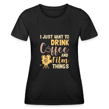 Films Film Studies Gift - Women's Functional T-Shirt - black - Front - AI Model Female 172 light (172cm)