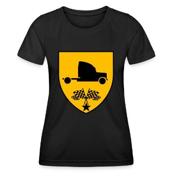 Truck - Frauen Funktions-T-Shirt - Schwarz - Vorne - AI Model Female 172 light (172cm)