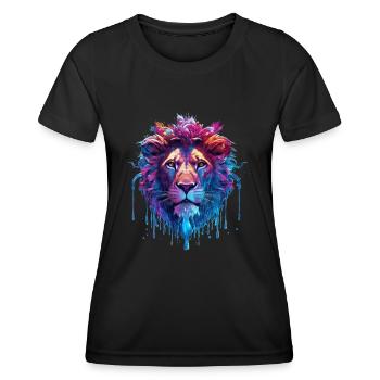 Spiritual Lion Spell - Women's Functional T-Shirt - black - Front - AI Model Female 172 light (172cm)