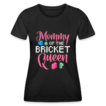 Maman de la reine des briques - T-shirt sport Femme - noir - Devant - AI Model Female 172 light (172cm)