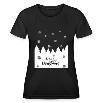 Graphismes festifs - T-shirt sport Femme - noir - Devant - AI Model Female 172 light (172cm)