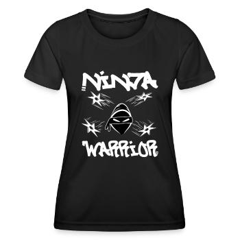 Guerrier ninja - T-shirt sport Femme - noir - Devant - AI Model Female 172 light (172cm)