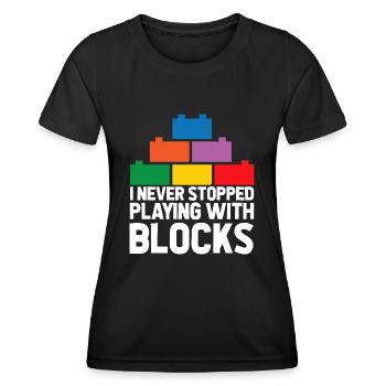 Brick Builder Brick Building Master Builder - Women's Functional T-Shirt - black - Front - AI Model Female 172 light (172cm)