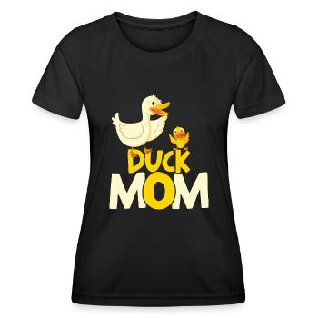 Propriétaire de canard Canard Mère Canard Amoureux Canard - T-shirt sport Femme - noir - Devant - AI Model Female 172 light (172cm)