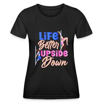 Pole Dance Tanzen Pole Dance Tänzerin - Frauen Funktions-T-Shirt - Schwarz - Vorne - AI Model Female 172 light (172cm)