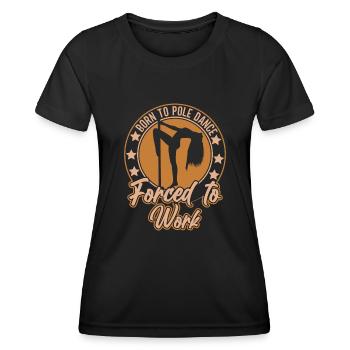 Pole Dance Tanzen Pole Dance Tänzerin - Frauen Funktions-T-Shirt - Schwarz - Vorne - AI Model Female 172 light (172cm)