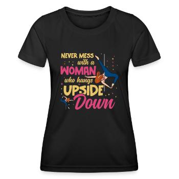 Pole Dance Tanzen Pole Dance Tänzerin - Frauen Funktions-T-Shirt - Schwarz - Vorne - AI Model Female 172 light (172cm)