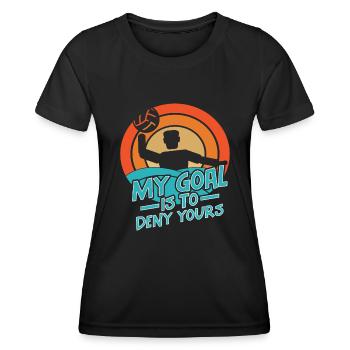 Wasserball Spieler Wasserball Mannschaft Trainer - Frauen Funktions-T-Shirt - Schwarz - Vorne - AI Model Female 172 light (172cm)