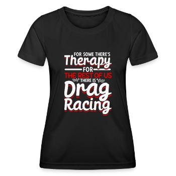 Drag Racing Drag Racer Autorennen - Frauen Funktions-T-Shirt - Schwarz - Vorne - AI Model Female 172 light (172cm)