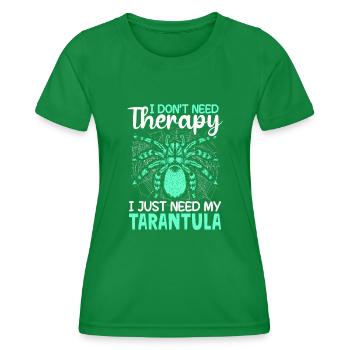 Tarentule Araignées Pet Tarentules Collectionneur - T-shirt sport Femme - vert - Devant - AI Model Female 172 dark (172cm)