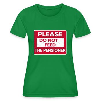 Retired Retired Seniors Nursing Home - Women's Functional T-Shirt - kelly green - Front - AI Model Female 172 dark (172cm)
