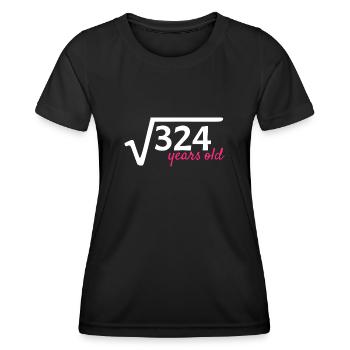 18 jahre alt Wurzel Mathe - Frauen Funktions-T-Shirt - Schwarz - Vorne - AI Model Female 172 light (172cm)