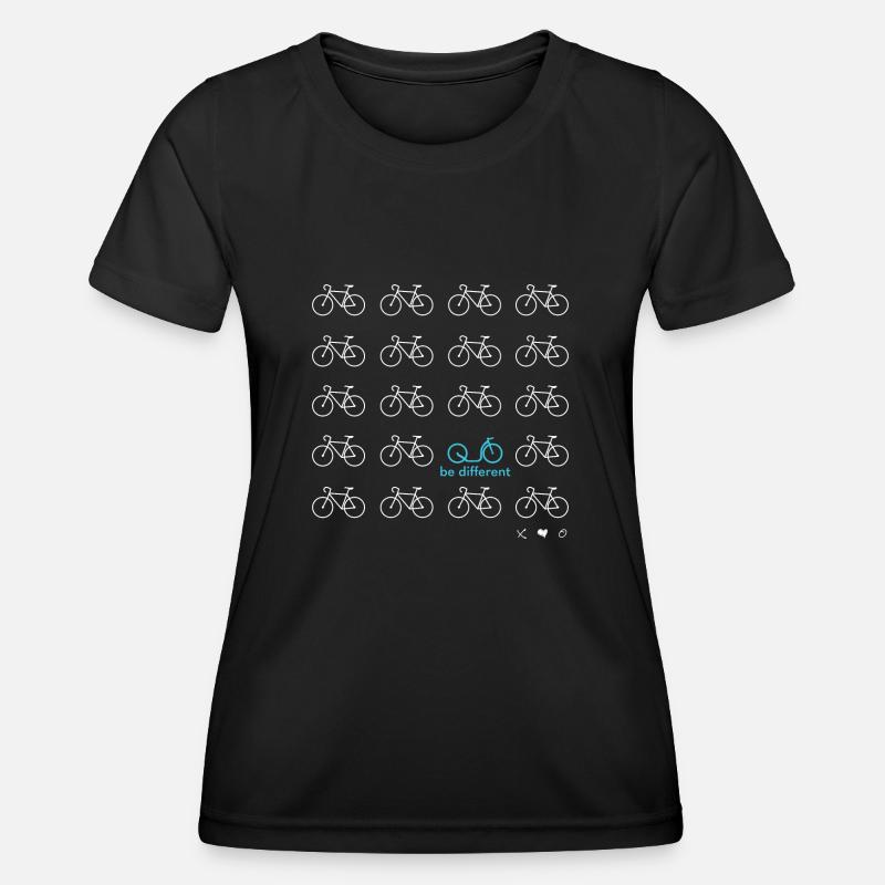 Be Different - Scooter white/turquoise - Women's Functional T-Shirt - black