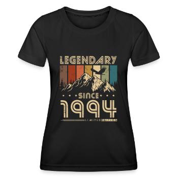 Legendary Since 1994 Vintage Vintage Birthday - Women's Functional T-Shirt - black - Front - AI Model Female 172 light (172cm)