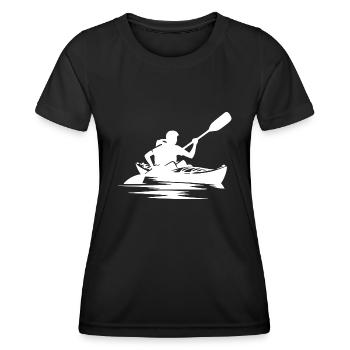 Kayak de rivière Bateau Équipement de relaxation - T-shirt sport Femme - noir - Devant - AI Model Female 172 light (172cm)